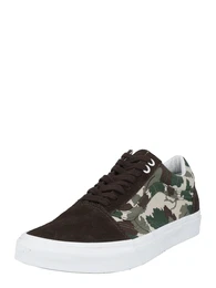 Sneaker 'OLD SKOOL' dunkelbraun / khaki / mint / dunkelgrn