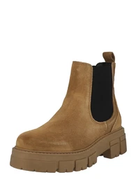 Chelsea boty 'CALIFORNIA' světle hnědá / černá