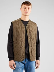 TOMMY HILFIGER Weste khaki / rot / weiß