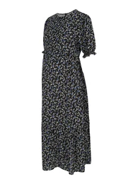 Šaty modrá / černá / bílá