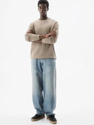 Pull&Bear Pullover hellbraun/weiß