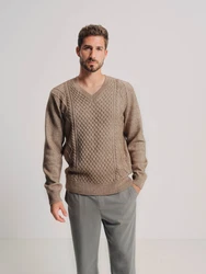 ABOUT YOU x Kevin Trapp Pullover 'Mert' hellbraun