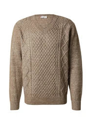 ABOUT YOU x Kevin Trapp Pullover 'Mert' hellbraun