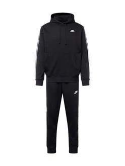 Nike Sportswear Jogginganzug CLUB FLEECE schwarz/weiß