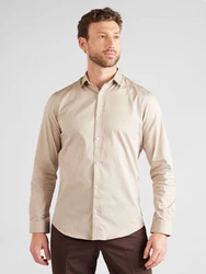 JACK & JONES Hemd 'Cardiff' (1-tlg) dunkelbeige