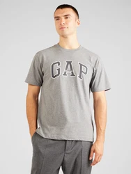 GAP T-Shirt grau/dunkelgrau/weiß