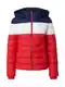 Tommy Jeans Zimní bunda  námořnická modř / červená / bílá