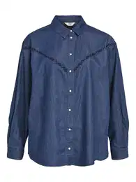 Halenka 'Joanna' modrá džínovina / černá