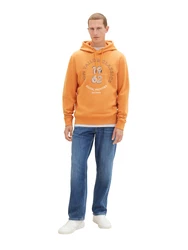 TOM TAILOR Hoodie PRINTED Orange/Gelb
