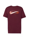 Nike Sportswear T-Shirt beige/rot/weinrot