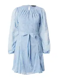 Koktejlové šaty světlemodrá / bílá