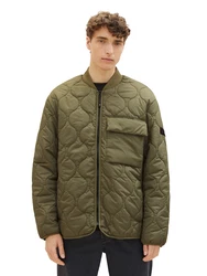 TOM TAILOR Denim Jacke (1-St) oliv