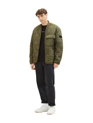 TOM TAILOR Denim Jacke (1-St) oliv