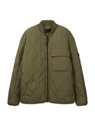 TOM TAILOR Denim Jacke (1-St) oliv