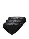 Polo Ralph Lauren Herren Slips 3er Pack LOW RISE BRF-3-PACK-BRIEF schwarz/wei