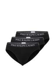 Polo Ralph Lauren Herren Slips 3er Pack LOW RISE BRF-3-PACK-BRIEF schwarz/wei
