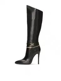 Kozačky zlatá / černá