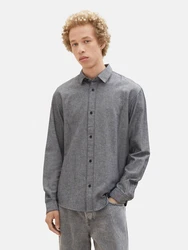 TOM TAILOR Denim Hemd grau