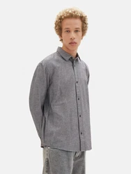 TOM TAILOR Denim Hemd grau