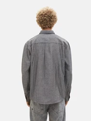 TOM TAILOR Denim Hemd grau
