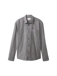TOM TAILOR Denim Hemd grau