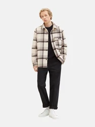 TOM TAILOR DENIM Jacke creme/grau/schwarz
