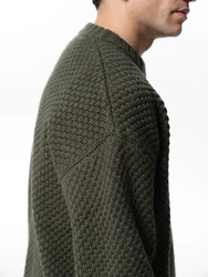 ABOUT YOU x Jaime Lorente Pullover Philipp dunkelgrün