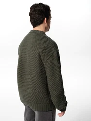 ABOUT YOU x Jaime Lorente Pullover Philipp dunkelgrün