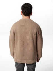 ABOUT YOU x Jaime Lorente Pullover Philipp cappuccino