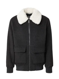 Jacke 'Fabrice' anthrazit / wei