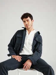 ABOUT YOU x Jaime Lorente 'Marco' Hemd und Jacke anthrazit