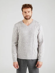 ABOUT YOU x Kevin Trapp Pullover 'Mert' graumeliert