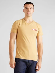 LEVI'S T-Shirt '2 Pack Crewneck Graphic' gelb/weiß