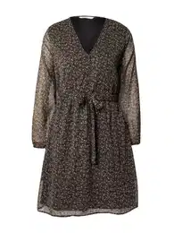 Šaty 'ONLCera' karamelová / zelená / černá / bílá