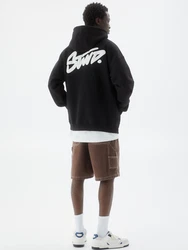 Pull&Bear Sweatshirt schwarz/weiß