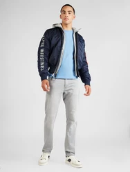 Alpha Industries Winterjacke MA-1 D-Tec SE navy / graumeliert / rot / wei