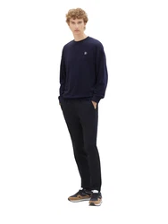 TOM TAILOR Hose navy/weiß
