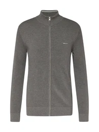 Strickjacke grau / wei