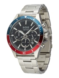 Uhr 'TROPER' blau / rot / schwarz / silber