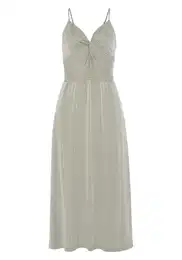 Letní šaty olivová / bílá