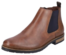 Stiefel '14653' dunkelblau / cognac