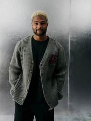 FCBM Strickjacke 'Dave' grau