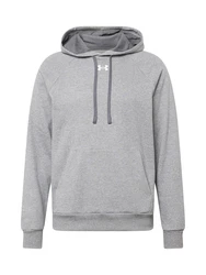 UNDER ARMOUR Sportsweatshirt graumeliert/weiß