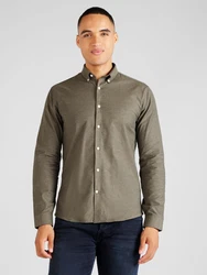 LINDBERGH Businesshemd Oxford-Hemd oliv