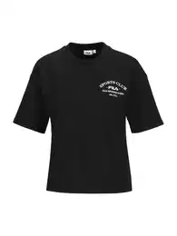 Tričko 'BOMS' černá / bílá