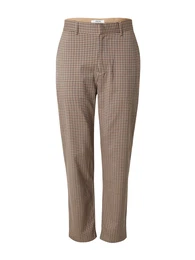 Hose 'Mattes' navy / braun / hellbraun