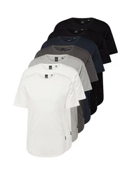 Only & Sons T-Shirt 'Matt' nachtblau/graumeliert/schwarz/weiß