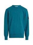 Calvin Klein Jeans Sweatshirt petrol/schwarz/weiß Calvin Klein Jeans Sweatshirt petrol/schwarz/weiß