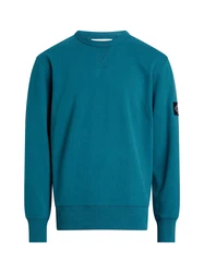 Calvin Klein Jeans Sweatshirt petrol/schwarz/weiß