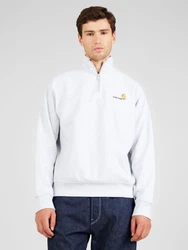 Carhartt WIP Sweatshirt Half Zip American Script Sweatjacke gelb/graumeliert/bordeaux